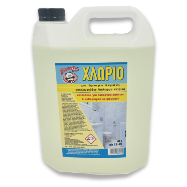 Χλωρίνη Panda 4lt με άρωμα λεμόνι.